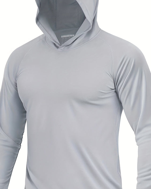 Men's Sun Protection Hoodie - Reversible, Moisture-Wicking Design