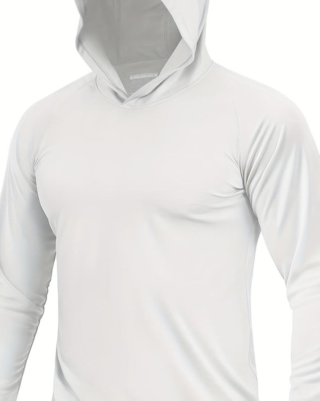 Men's Sun Protection Hoodie - Reversible, Moisture-Wicking Design