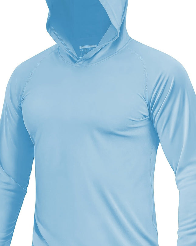 Men's Sun Protection Hoodie - Reversible, Moisture-Wicking Design