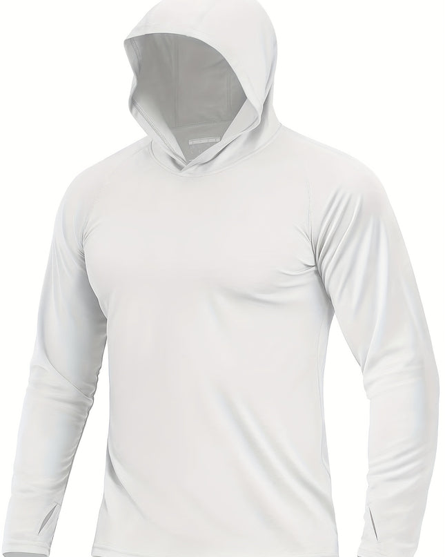 Men's Sun Protection Hoodie - Reversible, Moisture-Wicking Design