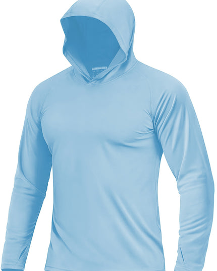 Men's Sun Protection Hoodie - Reversible, Moisture-Wicking Design