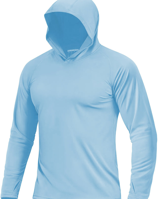 Men's Sun Protection Hoodie - Reversible, Moisture-Wicking Design