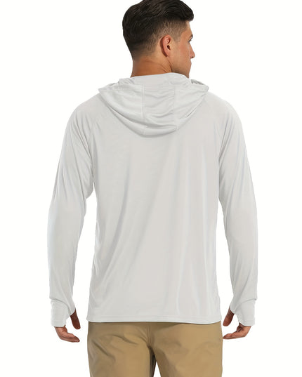 Men's Sun Protection Hoodie - Reversible, Moisture-Wicking Design