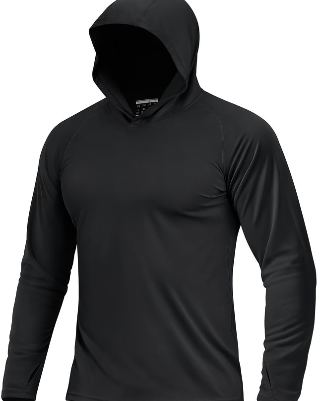 Men's Sun Protection Hoodie - Reversible, Moisture-Wicking Design
