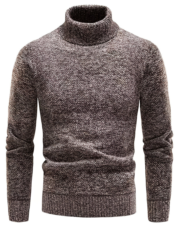 Men's Thick Fleece-Lined Sweater - Casual Pullover, Long Sleeve