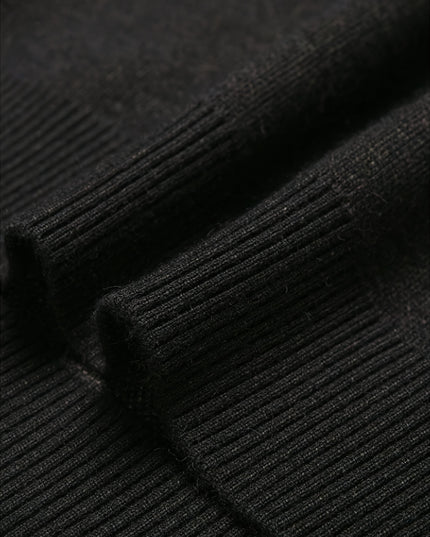 Men's Two-Tone Crew Neck Sweater - Casual Long Sleeve Top