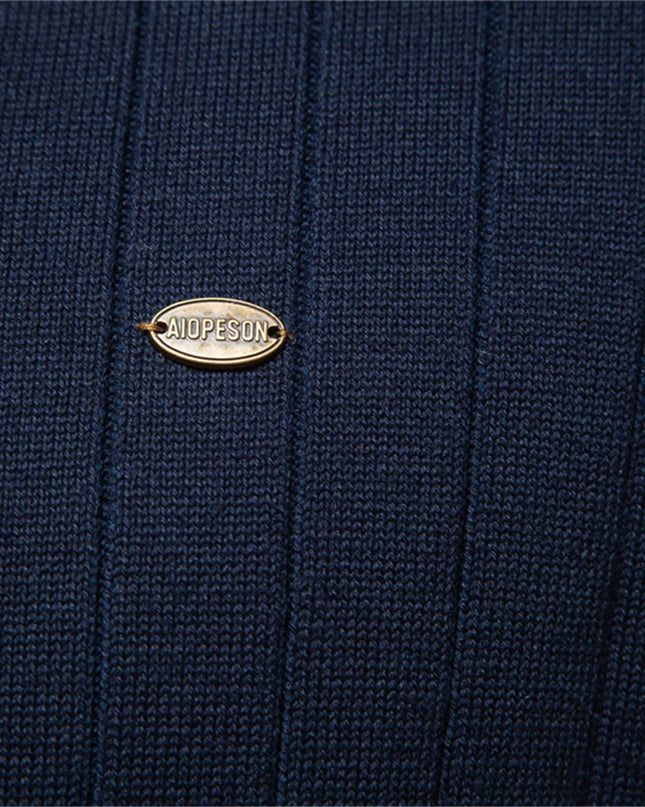 Men's V-Neck Cotton Cardigan Sweater - Casual Knit Wear