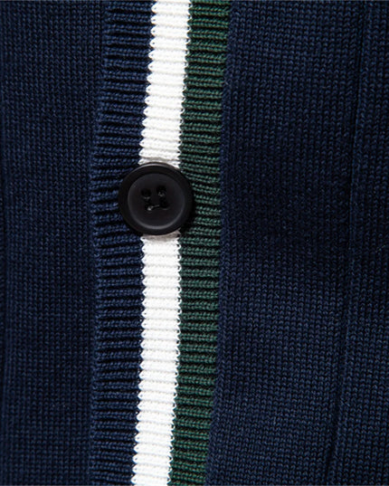Men's V-Neck Cotton Cardigan Sweater - Casual Knit Wear