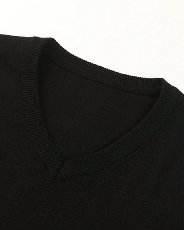 Men's V-Neck Sweater - Ultra-Soft Knit for Casual Wear