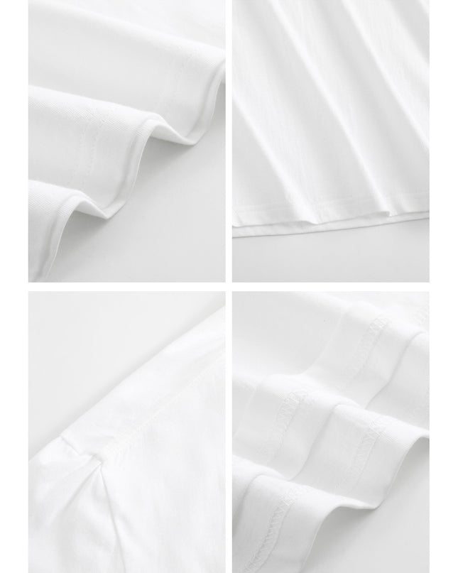 Men's White Short-Sleeved T-Shirt - Lightweight, Stylish Comfort