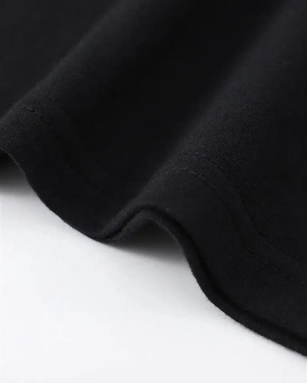Men's White T-Shirt - Black Sports Car Print, Breathable Cotton
