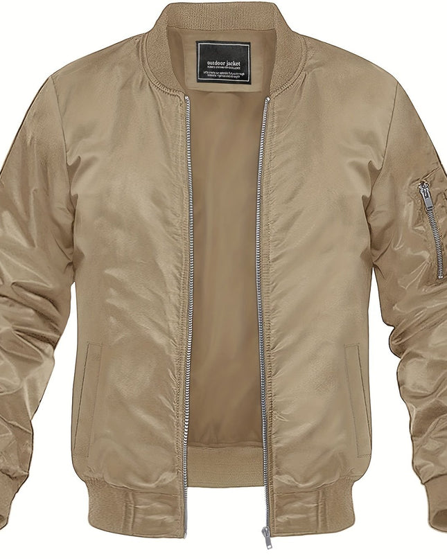 Men's Windproof Sports Jacket - Lightweight & Multi-Pocket Design