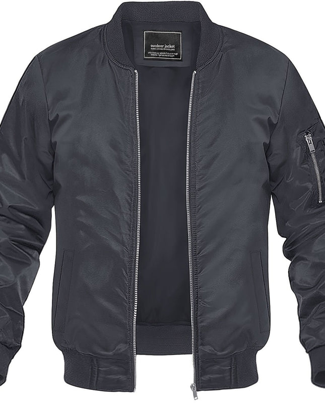 Men's Windproof Sports Jacket - Lightweight & Multi-Pocket Design