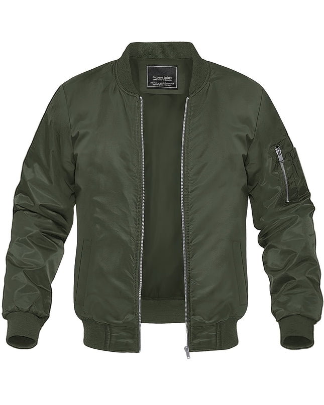 Men's Windproof Sports Jacket - Lightweight & Multi-Pocket Design