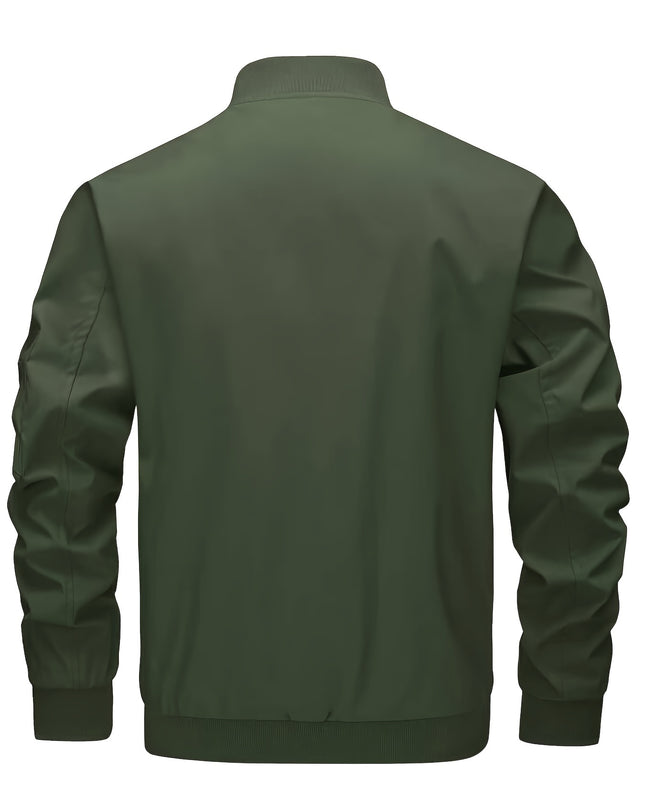 Men's Windproof Sports Jacket - Lightweight & Multi-Pocket Design