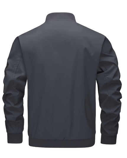 Men's Windproof Sports Jacket - Lightweight & Multi-Pocket Design