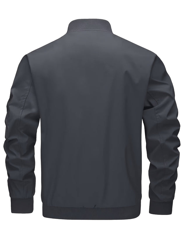 Men's Windproof Sports Jacket - Lightweight & Multi-Pocket Design