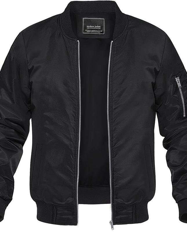 Men's Windproof Sports Jacket - Lightweight & Multi-Pocket Design