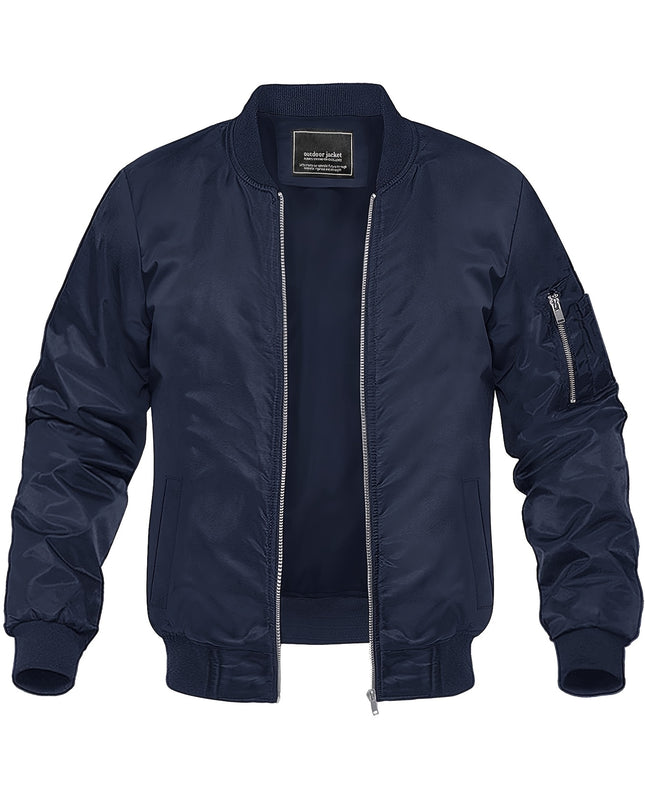 Men's Windproof Sports Jacket - Lightweight & Multi-Pocket Design