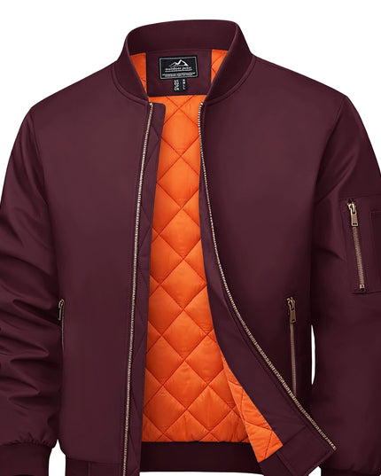 Men's Winter Baseball Jacket - Soft, Windproof, Multi-Pocket