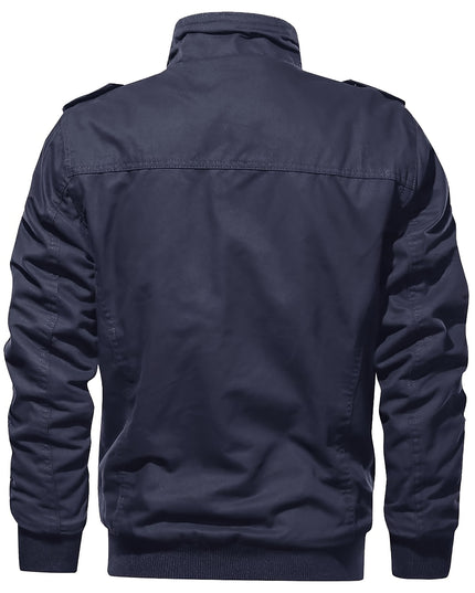Men's Winter Casual Jacket - Windproof, Vintage Style, Multi-Pockets