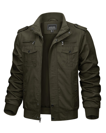 Men's Winter Casual Jacket - Windproof, Vintage Style, Multi-Pockets