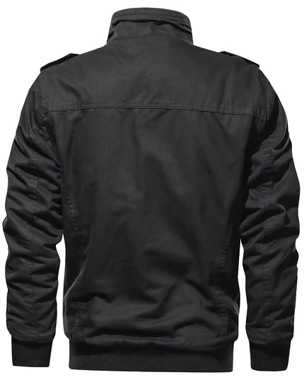 Men's Winter Casual Jacket - Windproof, Vintage Style, Multi-Pockets