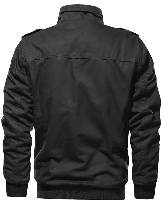 Men's Winter Casual Jacket - Windproof, Vintage Style, Multi-Pockets