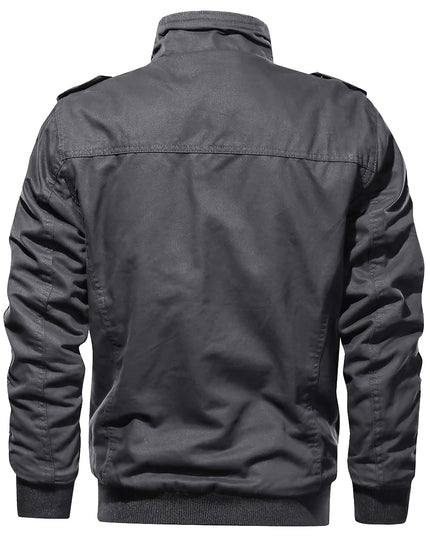 Men's Winter Casual Jacket - Windproof, Vintage Style, Multi-Pockets