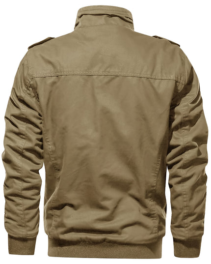Men's Winter Casual Jacket - Windproof, Vintage Style, Multi-Pockets