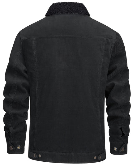 Men's Winter Corduroy Jacket - Thick, Warm, Multi-Pocket Design