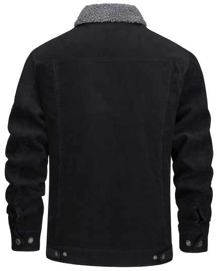 Men's Winter Corduroy Jacket - Thick, Warm, Multi-Pocket Design