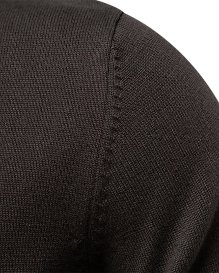 Men's Winter Cotton Cardigan - Fashionable Turn Down Collar