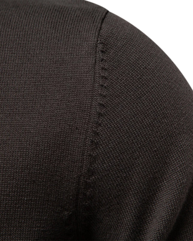 Men's Winter Cotton Cardigan - Fashionable Turn Down Collar