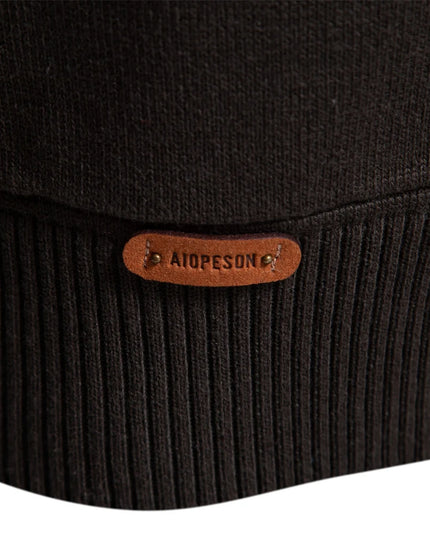 Men's Winter Cotton Cardigan - Fashionable Turn Down Collar