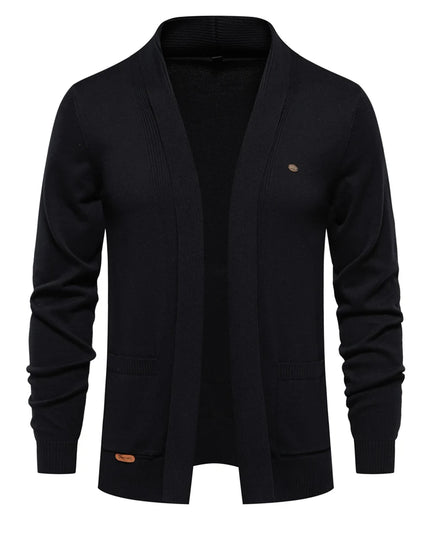 Men's Winter Cotton Cardigan - Fashionable Turn Down Collar
