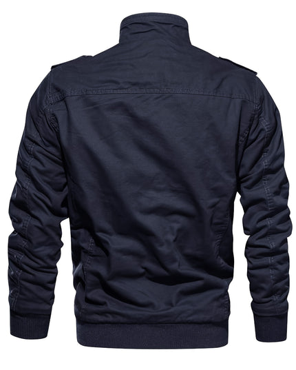 Men's Winter Jacket - Thick, Windproof, Fleece-Lined Design