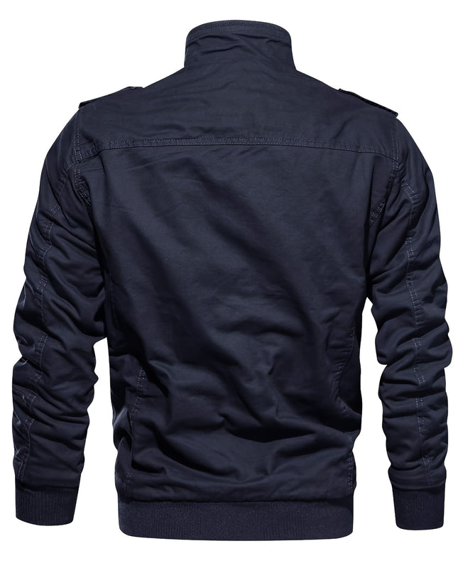 Men's Winter Jacket - Thick, Windproof, Fleece-Lined Design