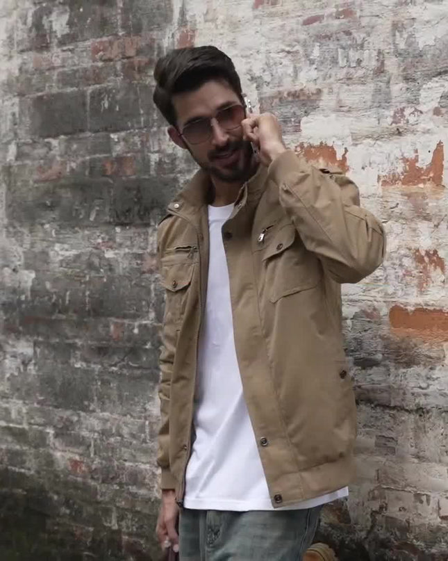 Men's Winter Jacket - Thick, Windproof, Fleece-Lined Design