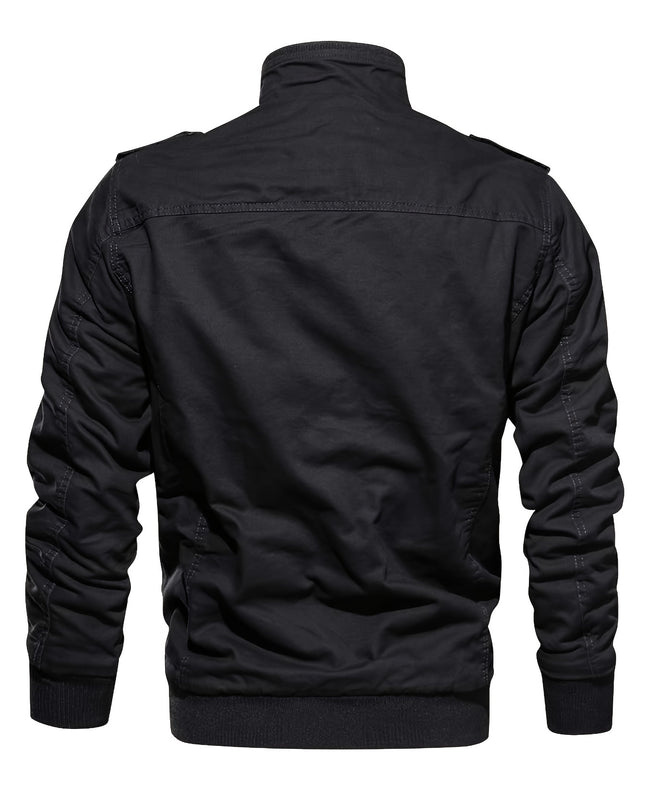 Men's Winter Jacket - Thick, Windproof, Fleece-Lined Design