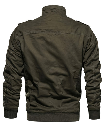 Men's Winter Jacket - Thick, Windproof, Fleece-Lined Design