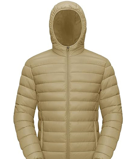 Men's Winter-Ready Jacket - Full-Zip, Windproof, Lightweight
