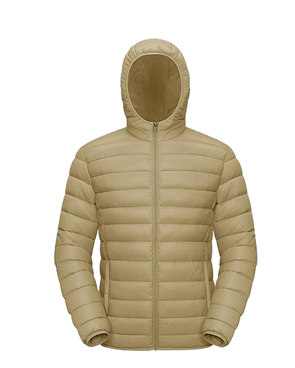 Men's Winter-Ready Jacket - Full-Zip, Windproof, Lightweight
