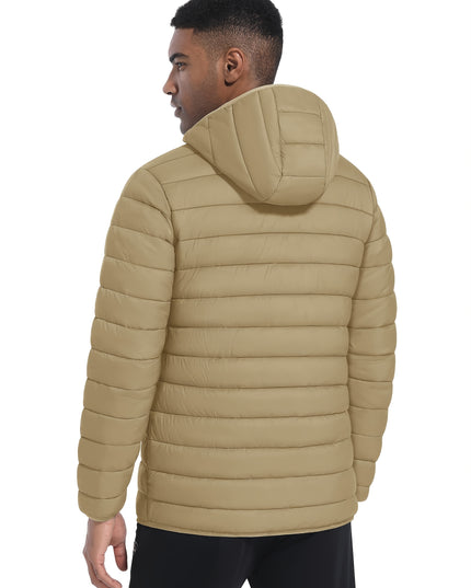 Men's Winter-Ready Jacket - Full-Zip, Windproof, Lightweight