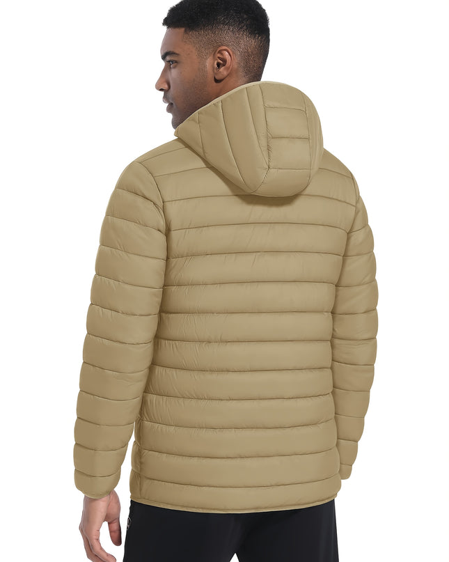 Men's Winter-Ready Jacket - Full-Zip, Windproof, Lightweight