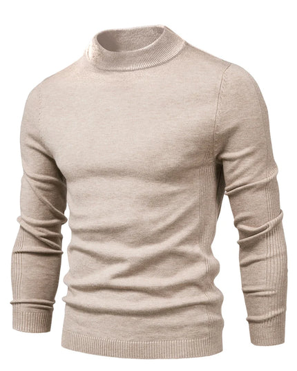Men's Winter Turtleneck Sweater - Casual Slim Fit Pullover