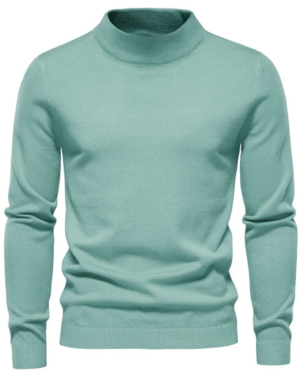 Men's Winter Turtleneck Sweater - Casual Slim Fit Pullover