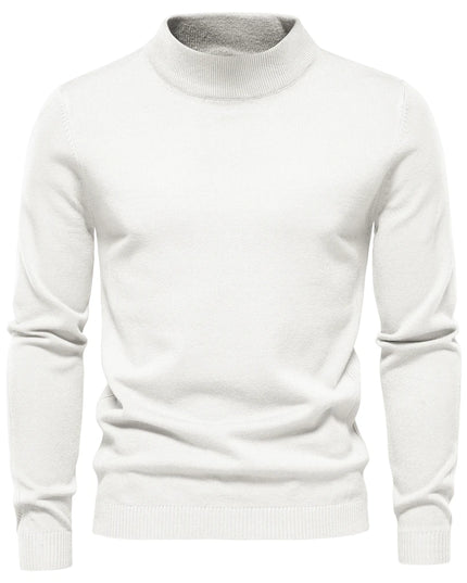 Men's Winter Turtleneck Sweater - Casual Slim Fit Pullover