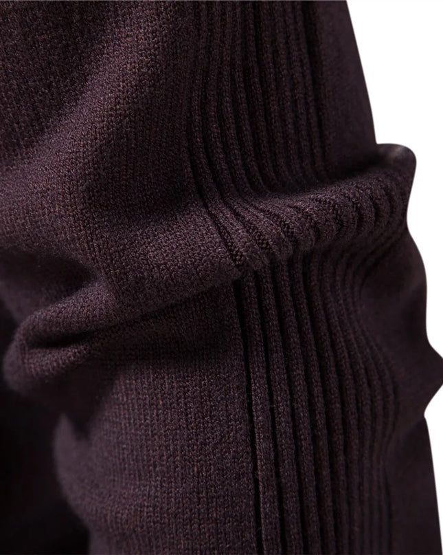 Men's Winter Turtleneck Sweater - Casual Slim Fit Pullover