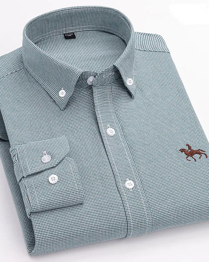 Plus 5XL 6XL Men's Oxford Shirt - 100% Cotton, Casual & Formal Fit